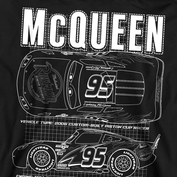 Cars Unisex Adult Lightning McQueen Outline Sweatshirt