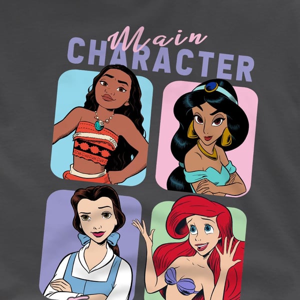 Disney Princess Childrens/Kids Main Character Energy T-Shirt