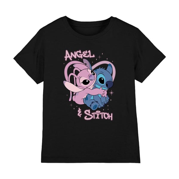 Lilo & Stitch Childrens/Kids Stitch & Angel Airbrush T-Shirt