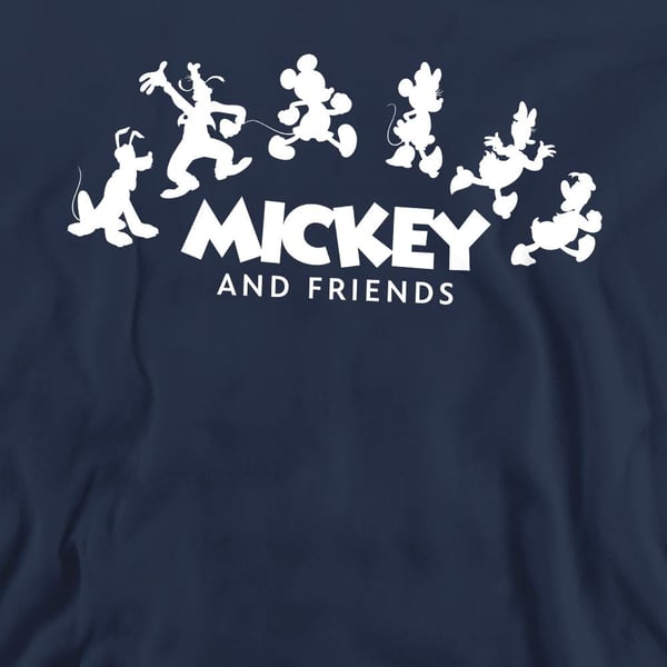 Mickey & Friends Unisex Adult Silhouette Sweatshirt