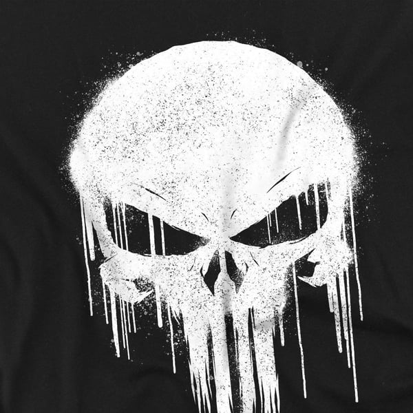 The Punisher Unisex Adult Big Logo T-Shirt