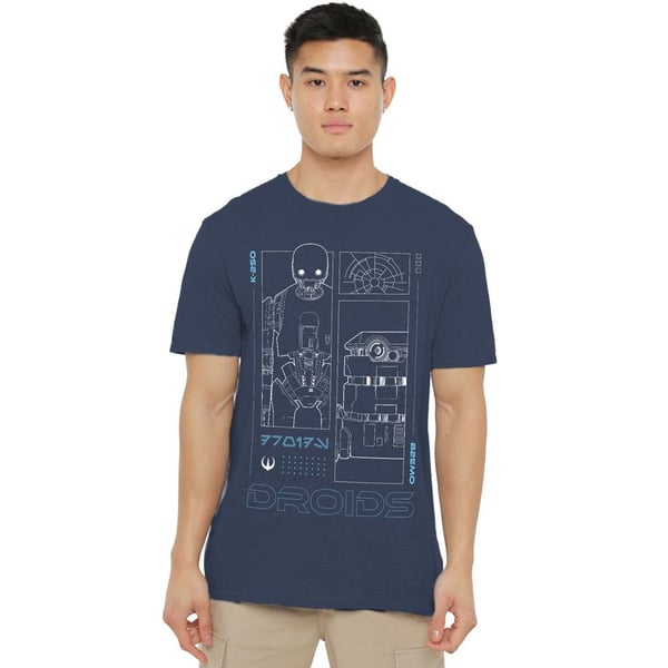 Star Wars: Andor Unisex aikuisten droidit T-paita