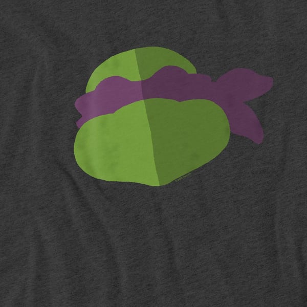 Teenage Mutant Ninja Turtles Unisex Adult Donatello Face T-Shirt