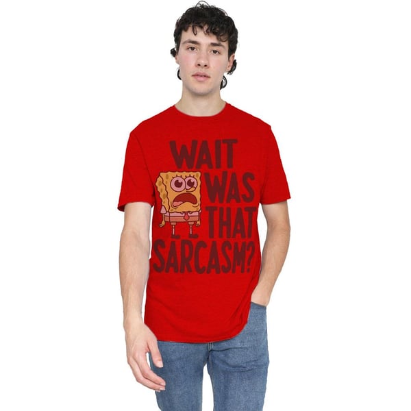 SpongeBob SquarePants Unisex Adult Sarcasm T-Shirt