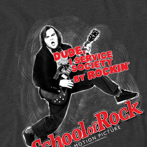 School of Rock Unisex Adult Rockin T-Shirt