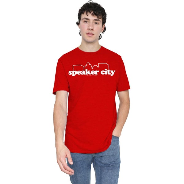 Old School Unisex Aikuisten Speaker City Logo T-paita