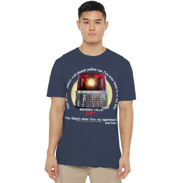 Beverly Hills Cop Unisex Adult Nicest Police Car T-Shirt