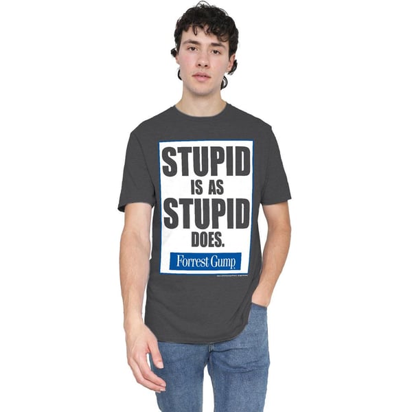Forrest Gump Unisex Adult Stupid Is T-Shirt