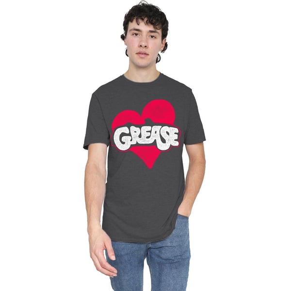 Grease Unisex T-shirt med hjerte for voksne