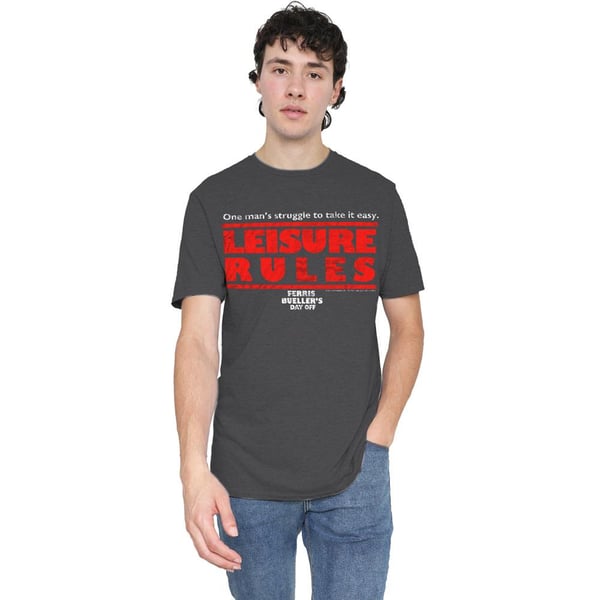 Ferris Bueller´s Day Off Unisex Adult Leisure Rules T-Shirt