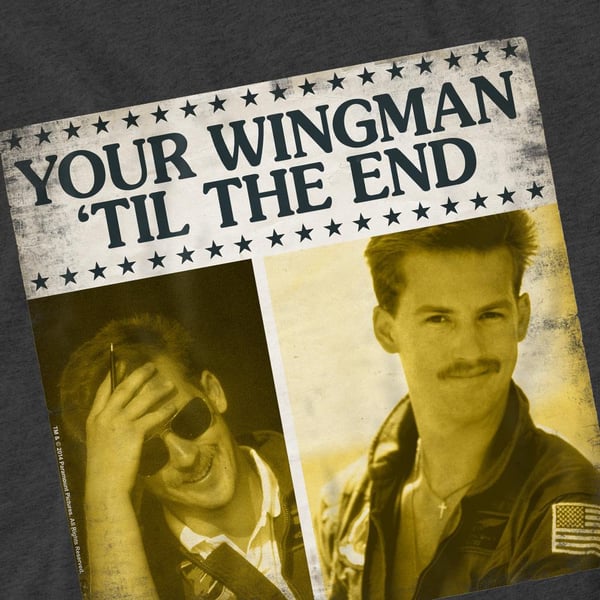 Top Gun Unisex Adult Til The End T-Shirt