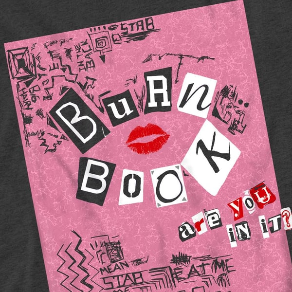 Mean Girls Unisex Adult Burn Book T-Shirt