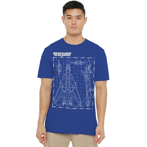 Top Gun Unisex Adult Schematic T-Shirt