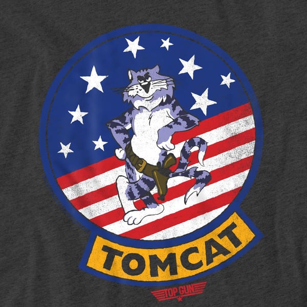 Top Gun Unisex Aikuisten Tomcat Sigil T-paita