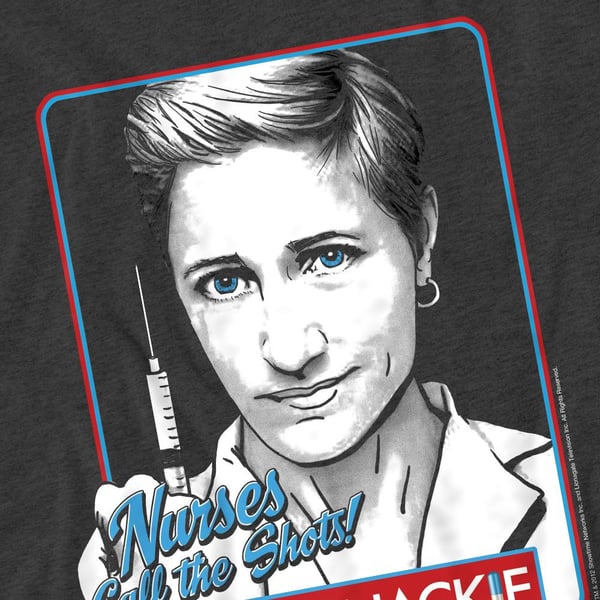 Nurse Jackie Unisex Adult Nurses Call The Shots T-Shirt
