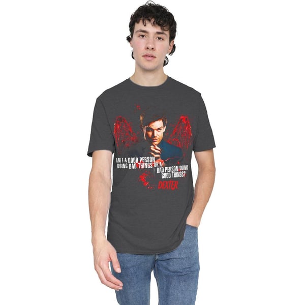 Dexter Unisex Adult Good Bad T-Shirt