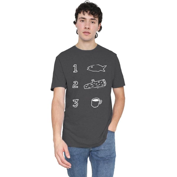 Twin Peaks Unisex Adult Coffee Log Fish T-Shirt