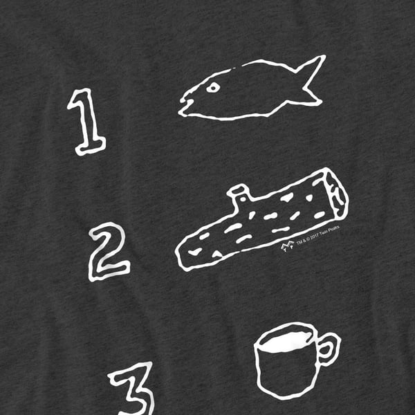 Twin Peaks Unisex Adult Coffee Log Fish T-Shirt