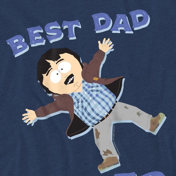South Park Unisex Adult Best Dad Ever Randy Marsh Fathers Day T-Shirt
