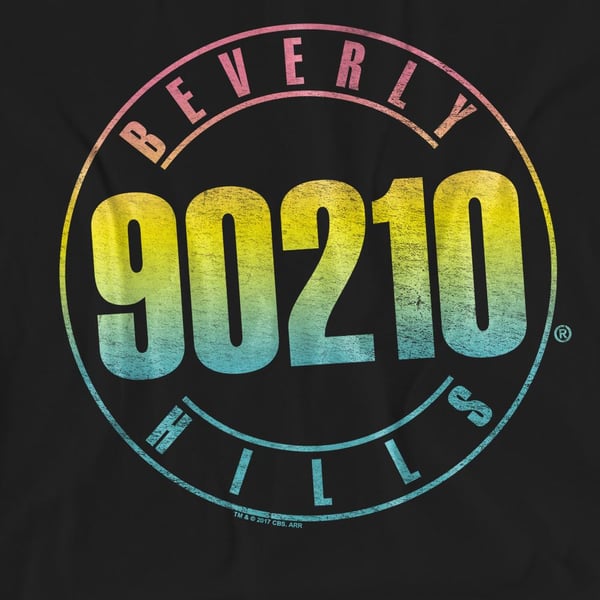 90210 Unisex Adult Colour Blend Logo T-Shirt