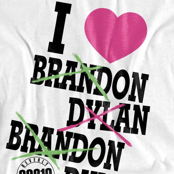 90210 Unisex Adult I Heart 90210 T-Shirt