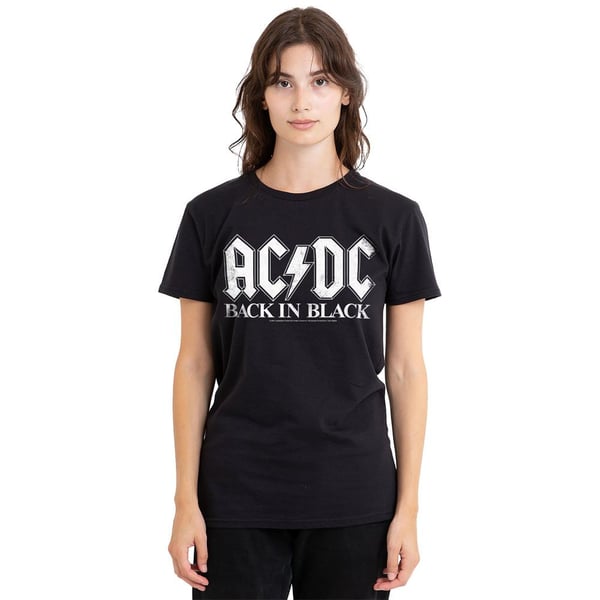 AC/DC Unisex T-shirt til voksne tilbage i sort