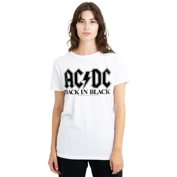 AC/DC Unisex T-shirt til voksne tilbage i sort