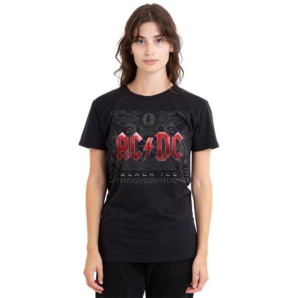 AC/DC Unisex T-shirt til voksne med sort is