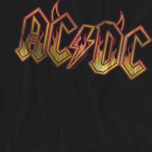 AC/DC Unisex Aikuisten Fire Logo T-paita