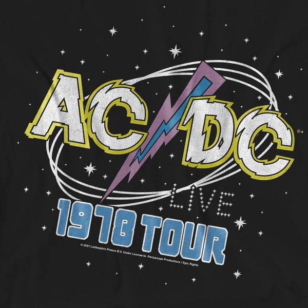 AC/DC Unisex T-shirt til voksne