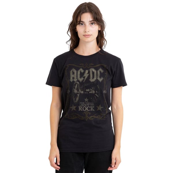 AC/DC Unisex aikuisten Rock Label T-paita