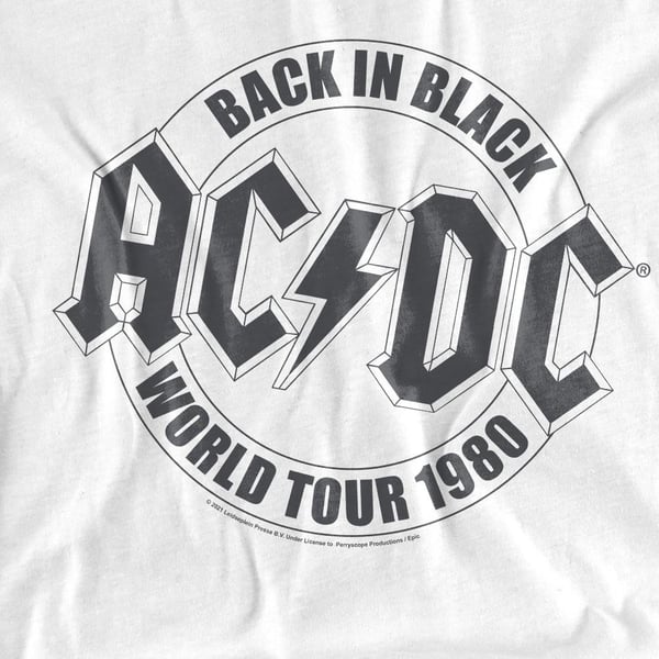AC/DC Unisex Adult Tour Emblem T-Shirt