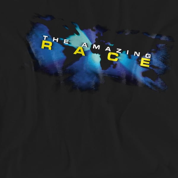 The Amazing Race Unisex Adult Faded Globe T-Shirt