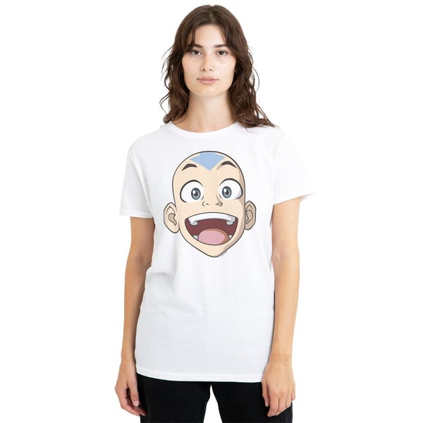Avatar: The Last Airbender Unisex Adult Aang Big Face T-Shirt