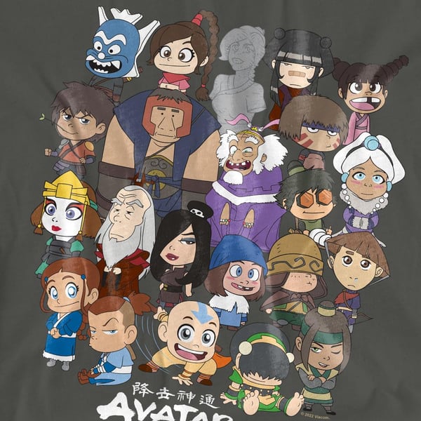 Avatar: The Last Airbender Unisex Adult Chibi Group T-Shirt