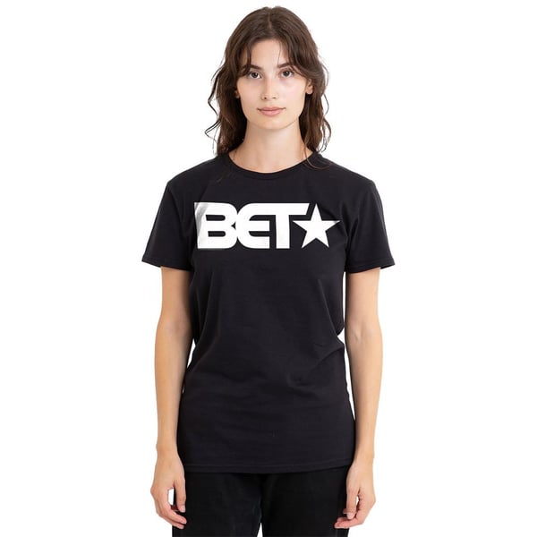 BET Unisex Adult Logo T-Shirt