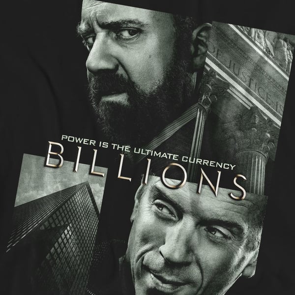 Billions Unisex Adult Currency Poster T-Shirt