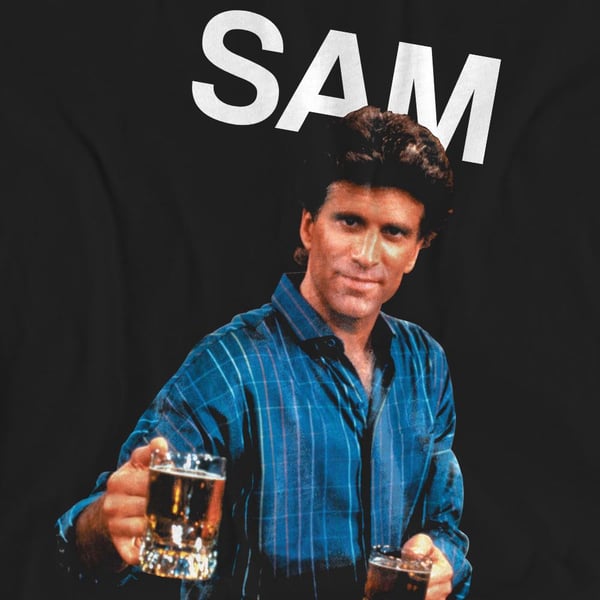 Cheers Unisex aikuisten Sam Malone T-paita