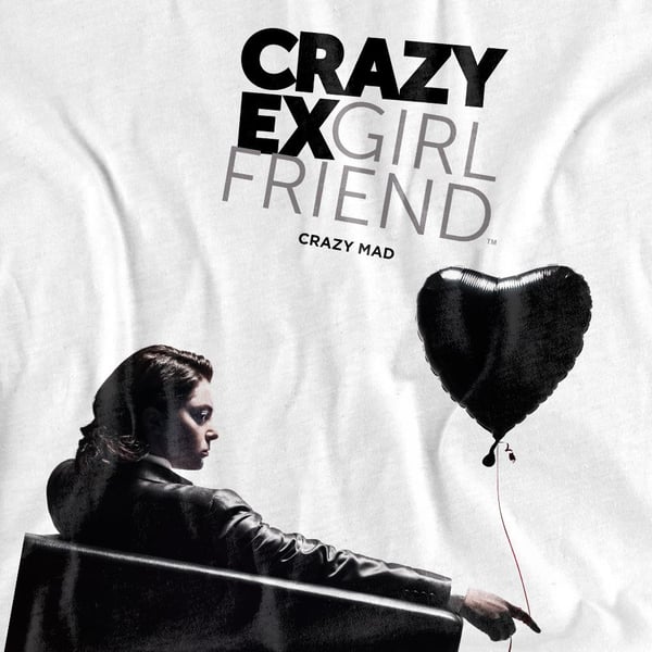 Crazy Ex-Girlfriend Unisex Adult Crazy Mad T-Shirt