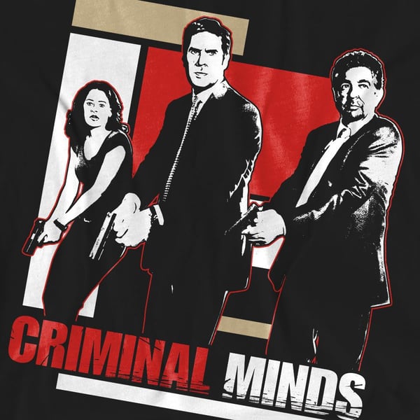 Criminal Minds Unisex Adult Guns Drawn T-Shirt