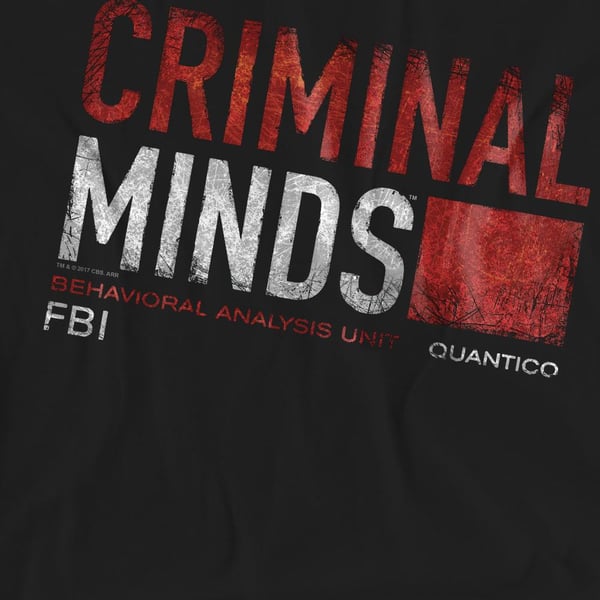 Criminal Minds Unisex Adult Title Card T-Shirt