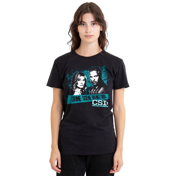 CSI Unisex aikuisten Cross the Line T-paita