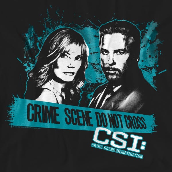 CSI Unisex aikuisten Cross the Line T-paita