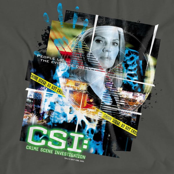 CSI Unisex Adult Evidence Collage T-Shirt