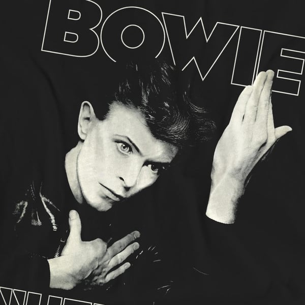 David Bowie Unisex Adult Heroes Cover T-Shirt