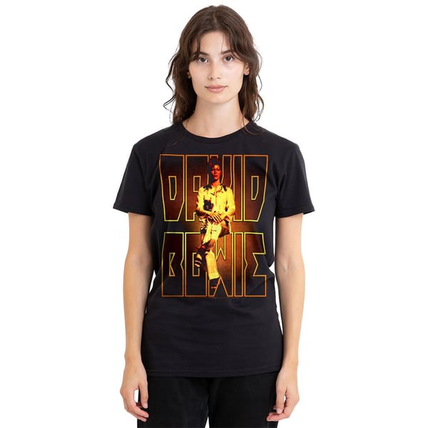 David Bowie Unisex Adult Perched T-Shirt