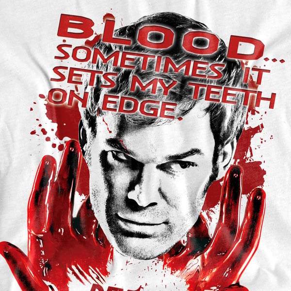 Dexter Unisex Adult Blood T-Shirt