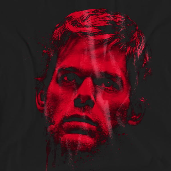 Dexter Unisex Adult Bloody Face T-Shirt
