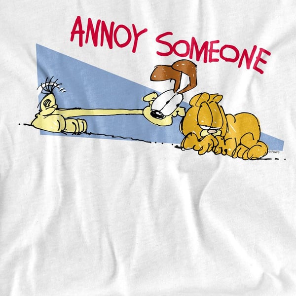 Garfield Unisex Adult Annoy Someone T-Shirt