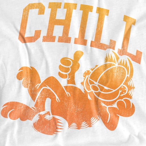 Garfield Unisex Adult Chill Neon T-Shirt